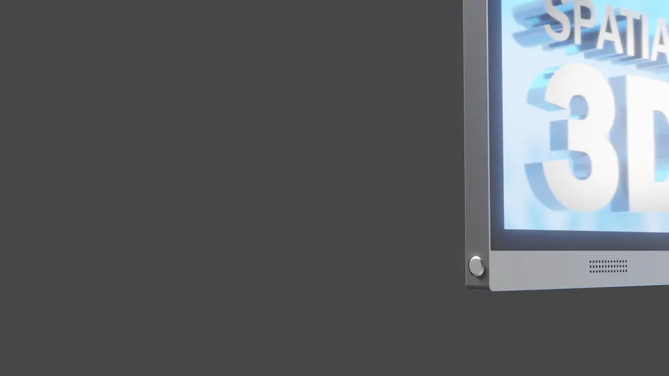 Display interface representing one click 2D to 3D switching